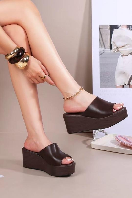 Compensées Chaussures Noir CINK-ME  JD953-11 Efashion Paris