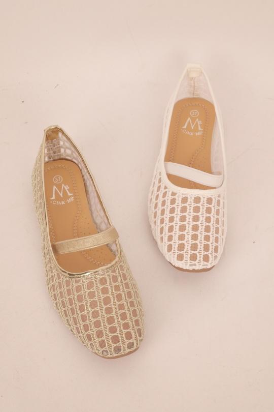 Ballerines Chaussures Noir CINK-ME  ZU117-6 Efashion Paris