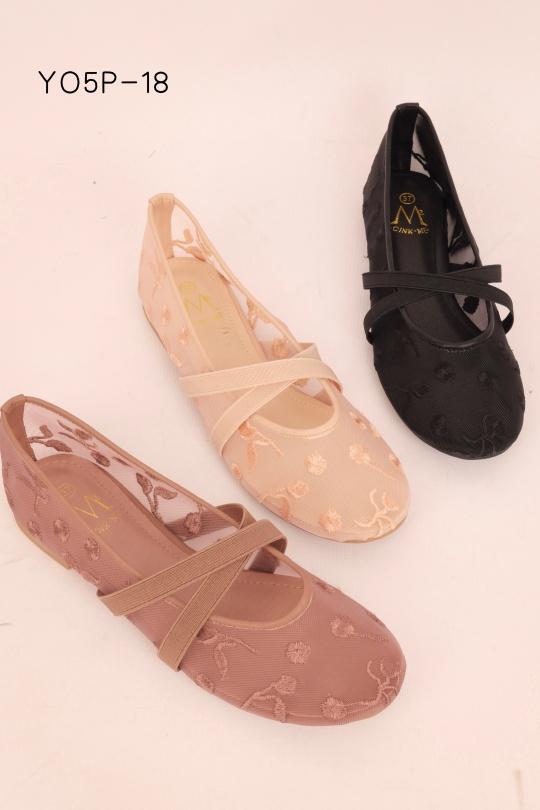 Ballerines Chaussures Noir CINK-ME  Y05P-18 Efashion Paris