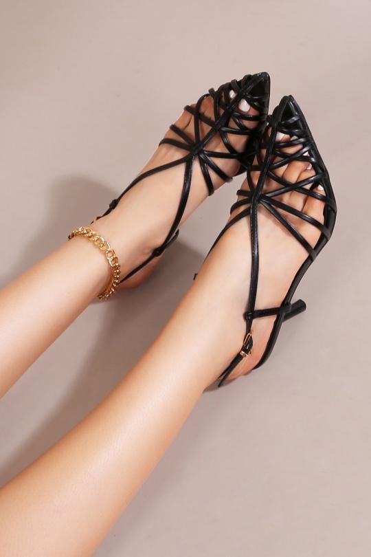 Escarpins Chaussures Noir CINK-ME  GH5-16 Efashion Paris