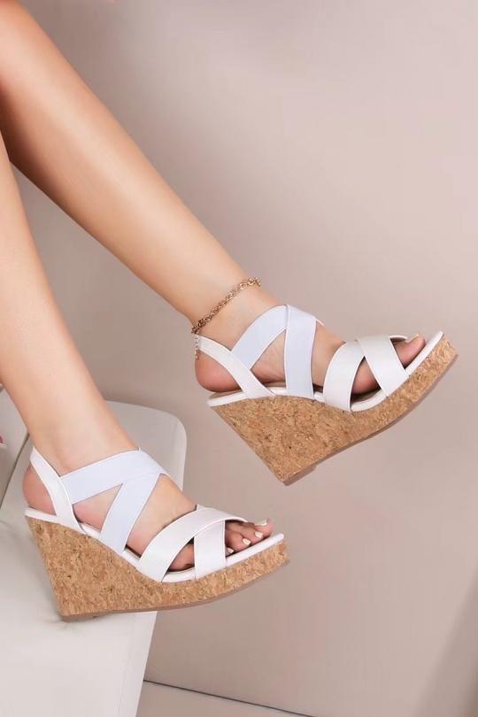 De cuña Zapatos Black CINK-ME  JD953-12 Efashion Paris