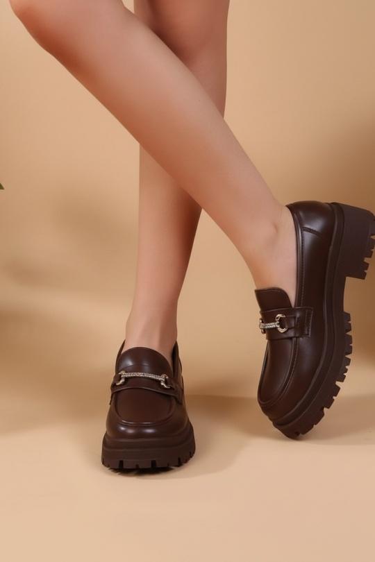 Mocassins Chaussures Marron foncé CINK-ME  JK002 Efashion Paris