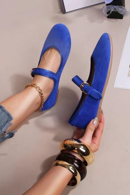 Ballerines Chaussures Bleu CINK-ME  ZU117-25 Efashion Paris