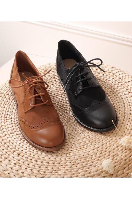 Derbies Shoes Black CINK-ME  YU88-2 #c Efashion Paris