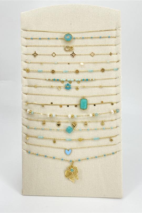 Ensembles Accessoires Bleu MISSRA PARIS LOT16COLL650-4 Efashion Paris