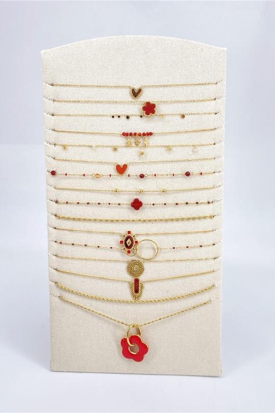 Ensembles Accessoires Rouge MISSRA PARIS LOT16COLL590-L2 Efashion Paris