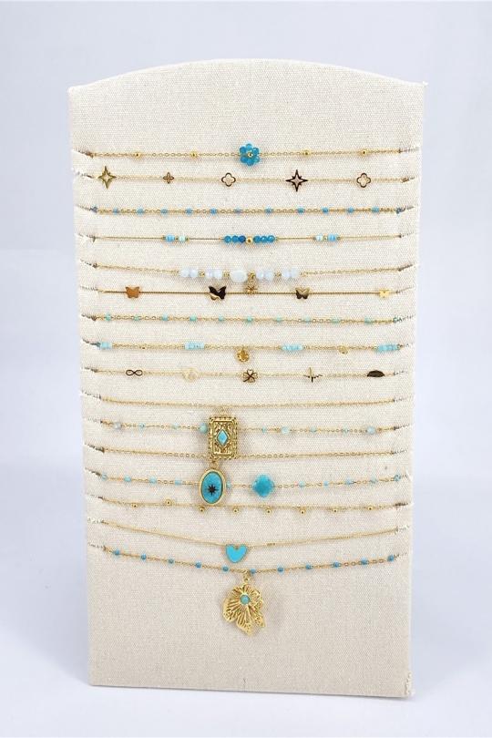 Ensembles Accessoires Bleu MISSRA PARIS LOT16COLL590-L4 Efashion Paris