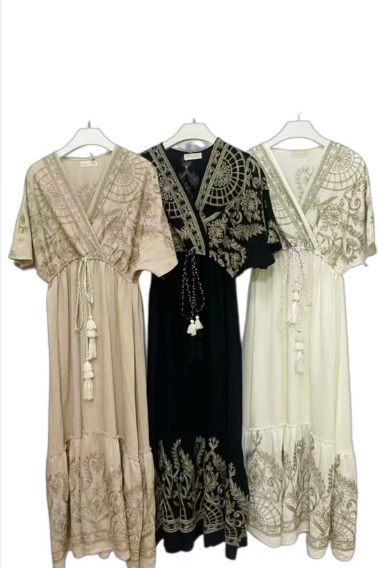 Robes longues Femme Couleurs mélangées HD DIFFUSION FY9238 Efashion Paris