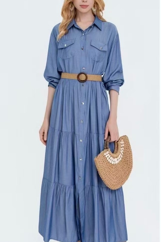 Robes longues Femme Couleurs mélangées HD DIFFUSION FY9208 Efashion Paris