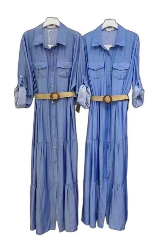 Robes longues Femme Couleurs mélangées HD DIFFUSION FY9208 Efashion Paris