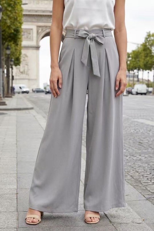 Trousers Women Green water HD DIFFUSION 26013 Efashion Paris