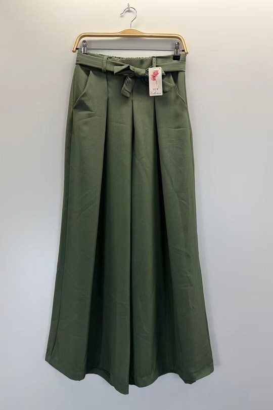 Trousers Women Green water HD DIFFUSION 26013 Efashion Paris
