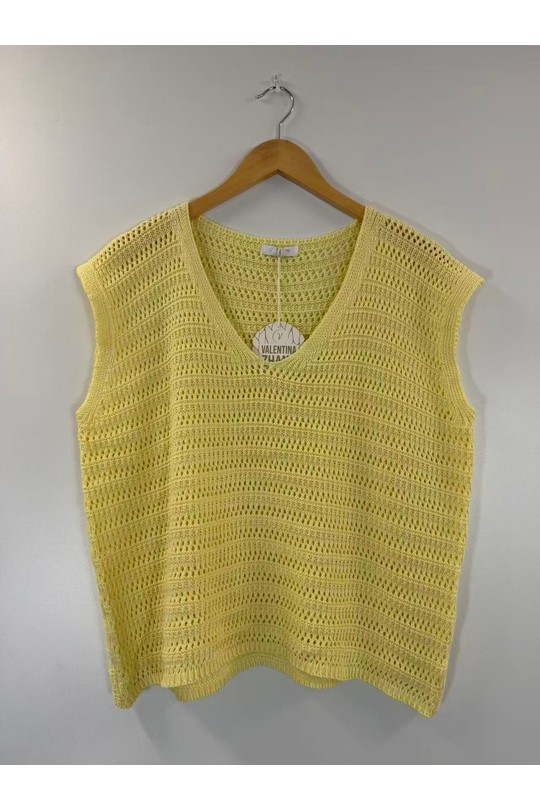 Tops Femme Jaune HD DIFFUSION E8036 Efashion Paris