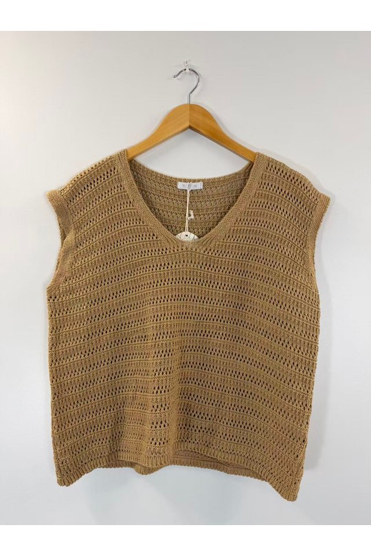 Tops Femme Jaune HD DIFFUSION E8036 Efashion Paris