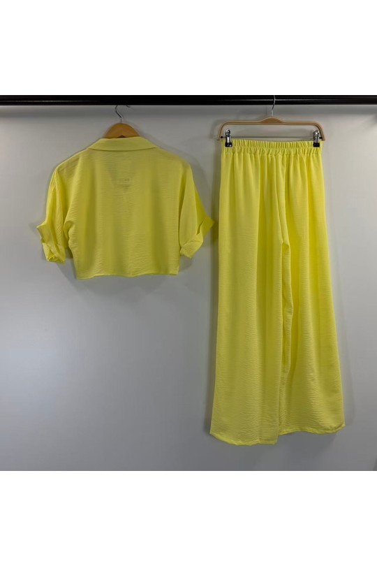 Ensembles Femme Jaune HD DIFFUSION E24036 Efashion Paris