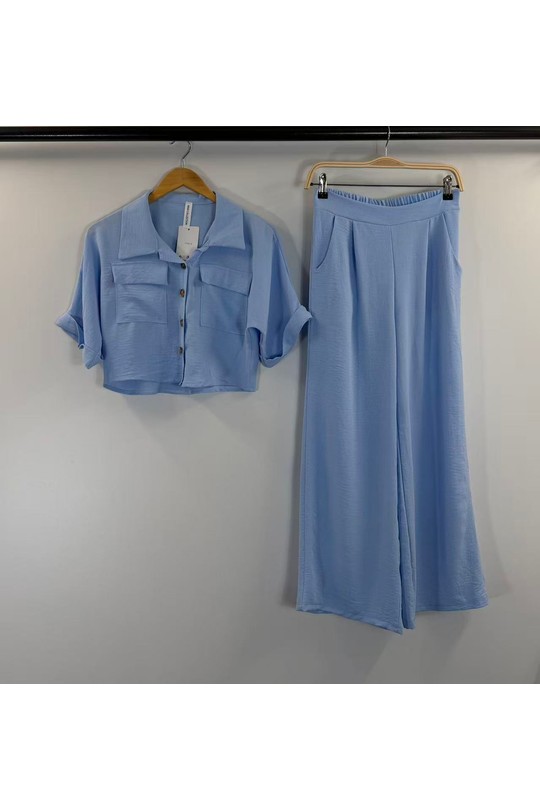 Ensembles Femme Jaune HD DIFFUSION E24036 Efashion Paris