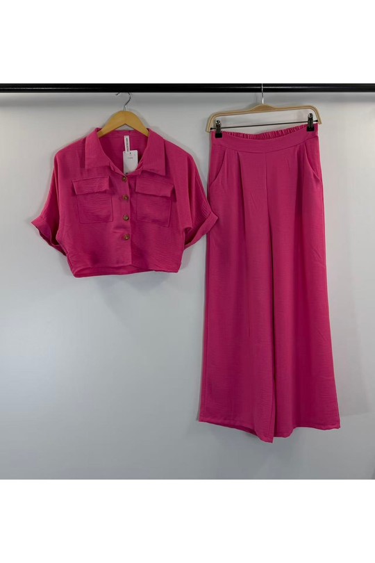 Ensembles Femme Jaune HD DIFFUSION E24036 Efashion Paris