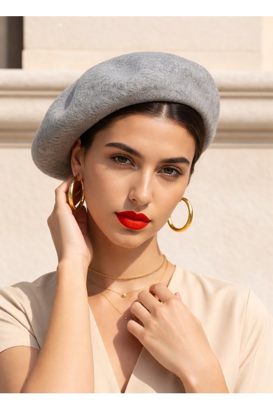 Chapeaux Accessoires Gris clair LEXA PLUS YG1-31 Efashion Paris