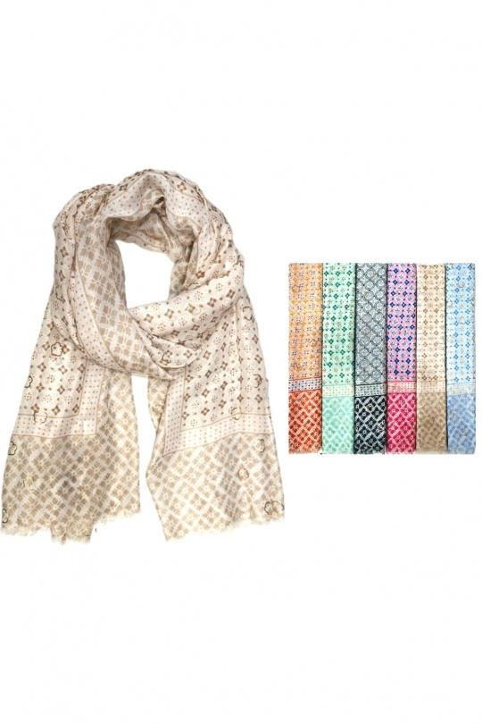 Scarves Accessories Mixed colors Dafashion V25 ZZ-0010 TREFLE DORÉ Efashion Paris