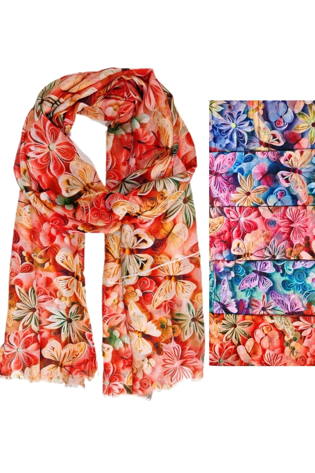 Écharpes Accessoires Couleurs mélangées Dafashion V22 HY7805 #c Efashion Paris