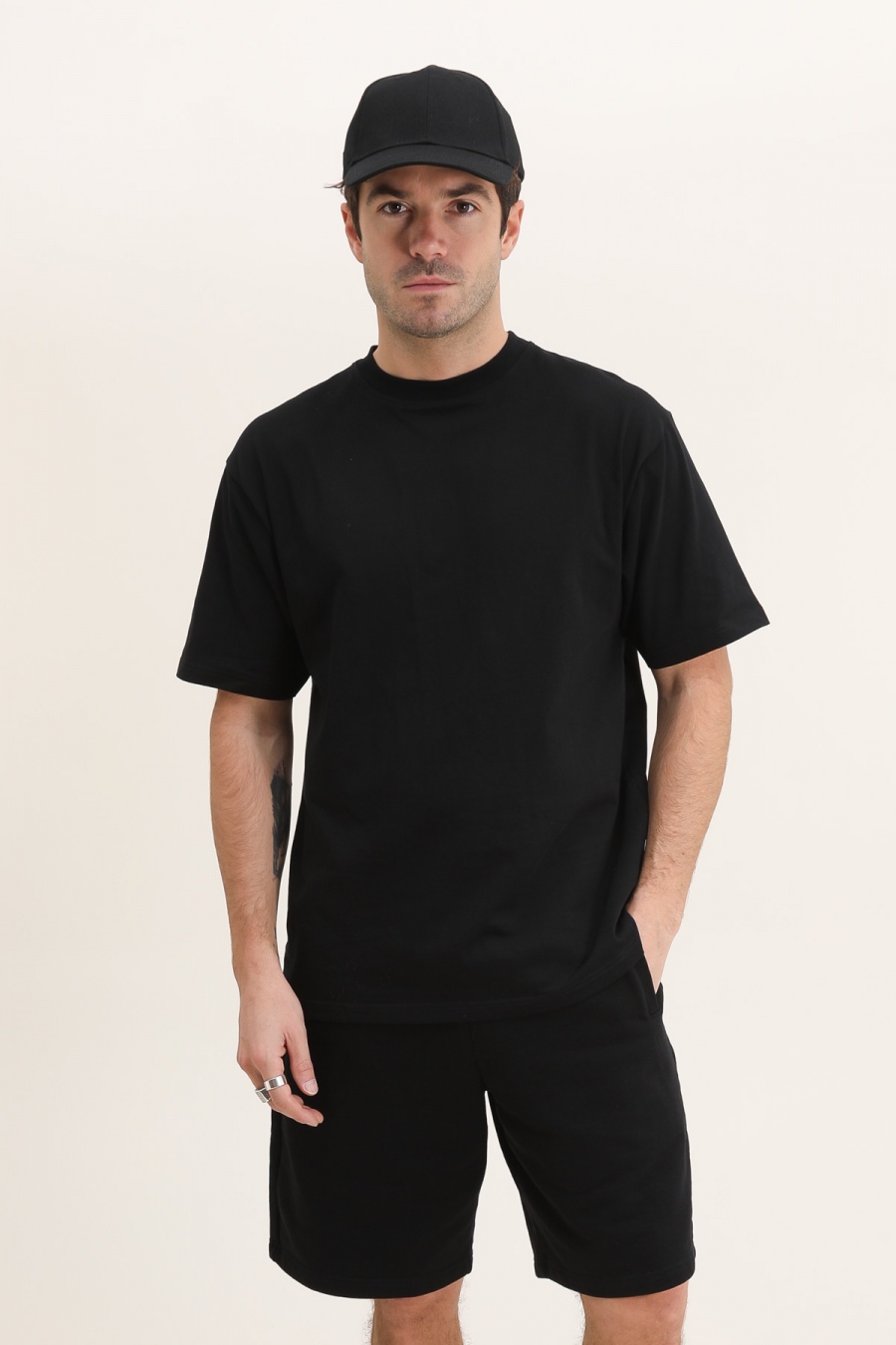 ME26 HEAVY LUXURY TEE BLACK-NOIR