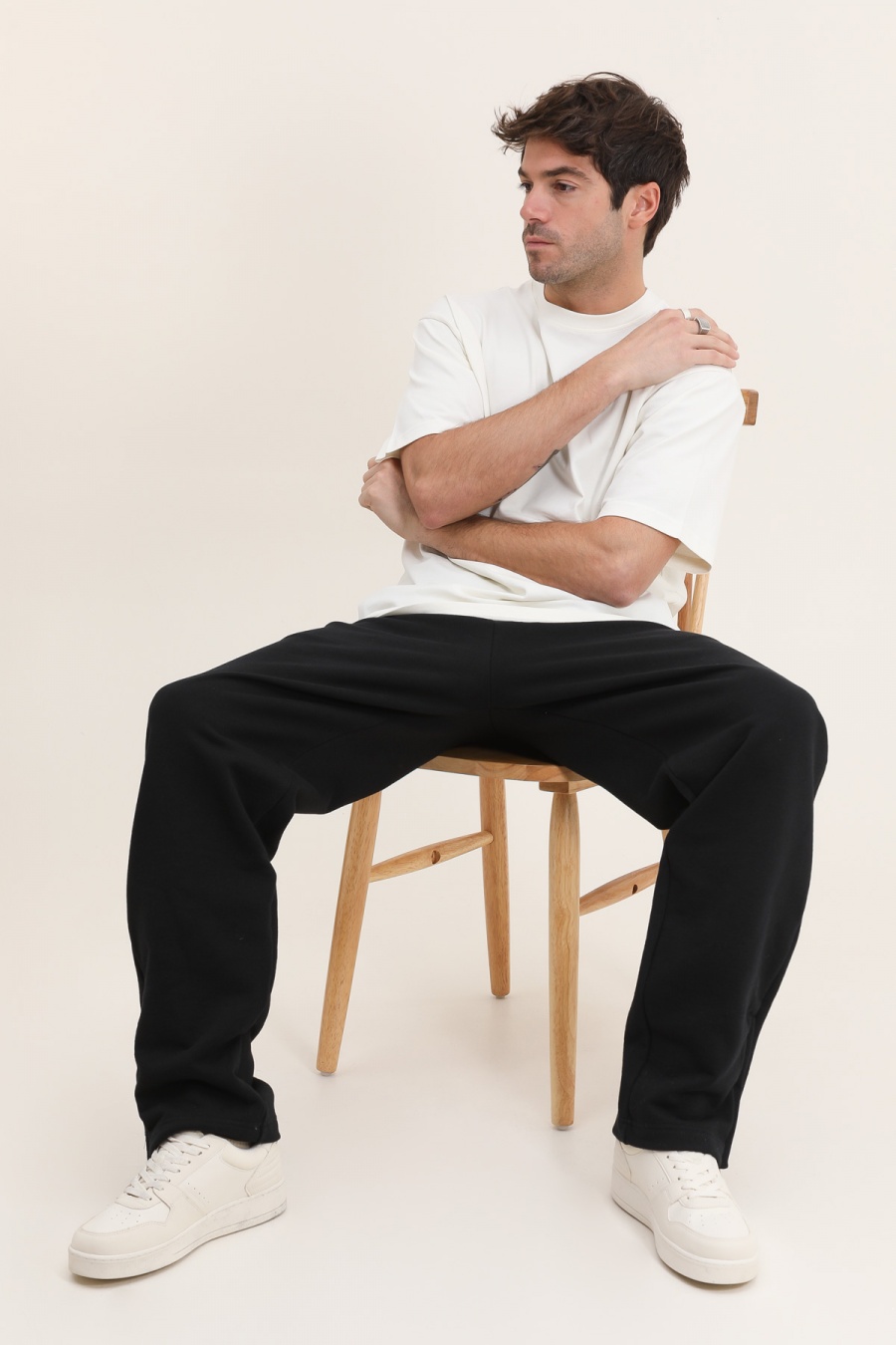 ME26 HEAVY LUXURY TEE ECRU-ECRU