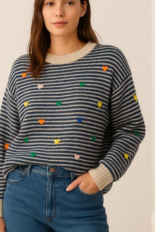 Jumpers Women Blue AFINITY AP101 Efashion Paris