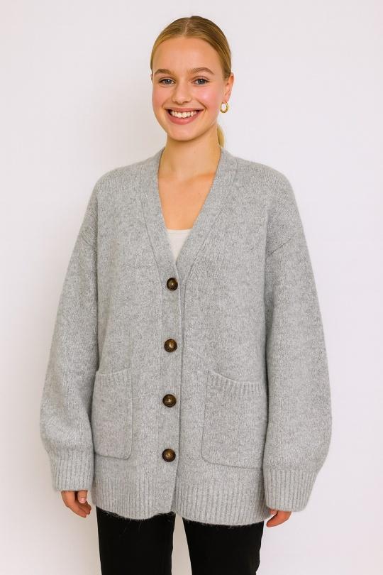 Cardigan Donna Burgundy AFINITY AP140 ECRU Efashion Paris