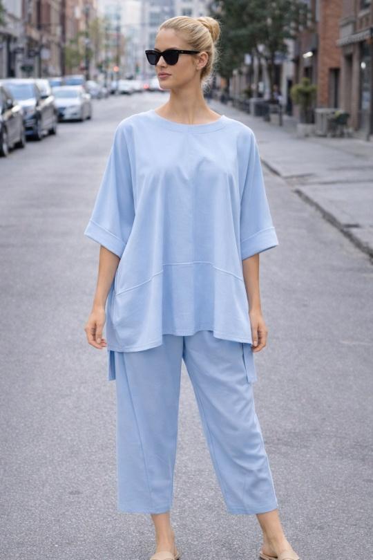 Tuniques Femme Bleu ciel AFINITY 6660 MIXTE Efashion Paris