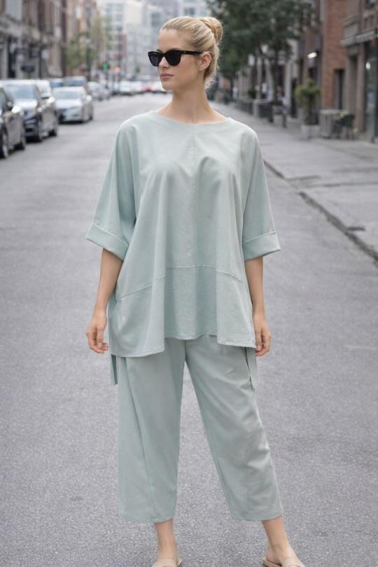 Tuniques Femme Bleu ciel AFINITY 6660 MIXTE Efashion Paris