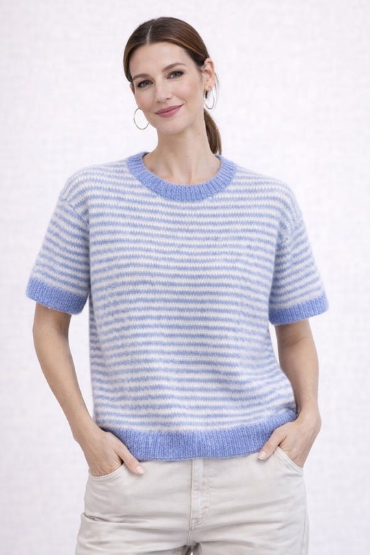 Pulls Femme jaune/rose AFINITY AP176 unit Efashion Paris