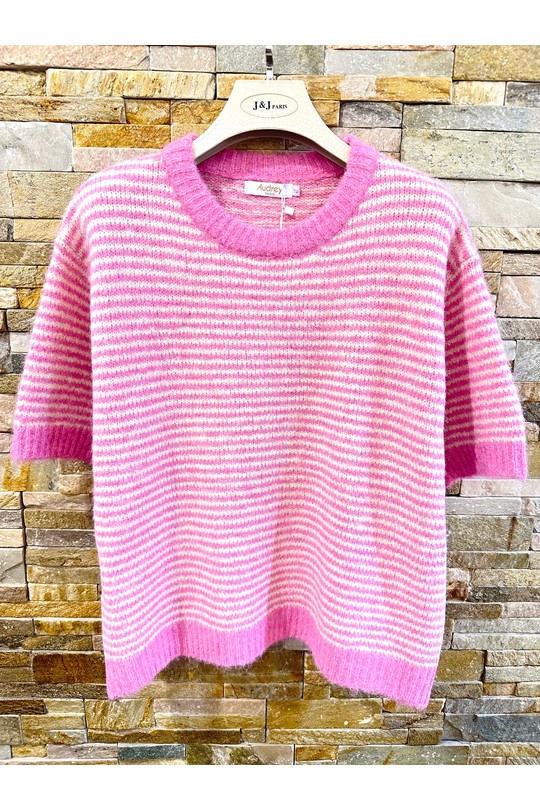 Pulls Femme jaune/rose AFINITY AP176 unit Efashion Paris