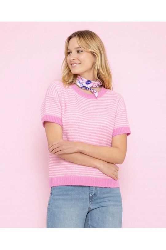 Pulls Femme Fuschia AFINITY AP176B Efashion Paris