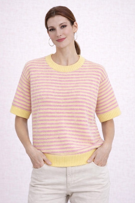 Pulls Femme Fuschia AFINITY AP176B Efashion Paris