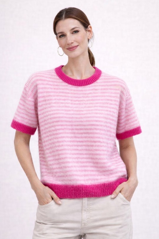 Pulls Femme Fuschia AFINITY AP176B Efashion Paris