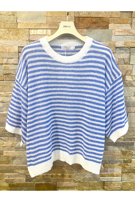 Tops Femme Fuschia/bleu AFINITY AP183 Unit Efashion Paris