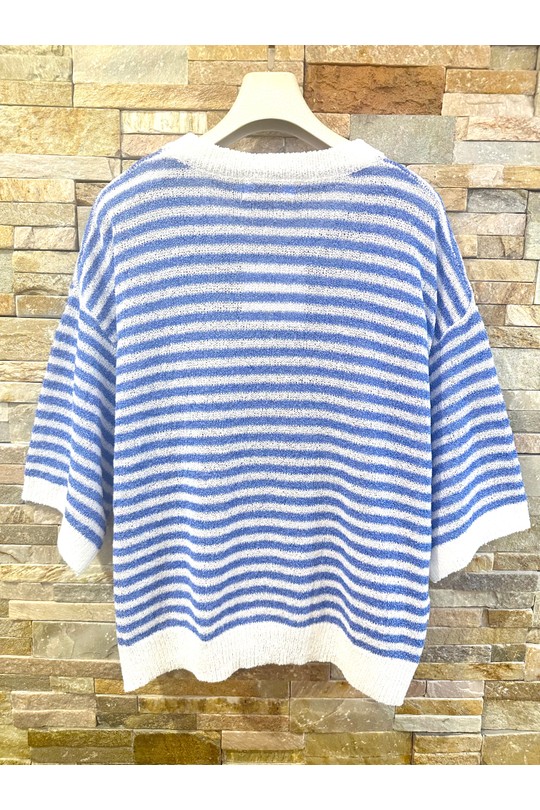 Tops Femme Fuschia/bleu AFINITY AP183 Unit Efashion Paris