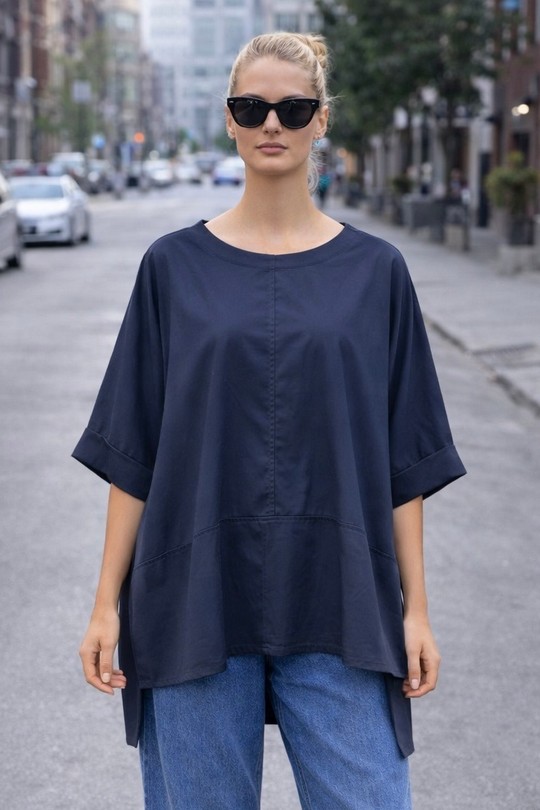 Tunics Women Fushia AFINITY 6660 COTON Efashion Paris