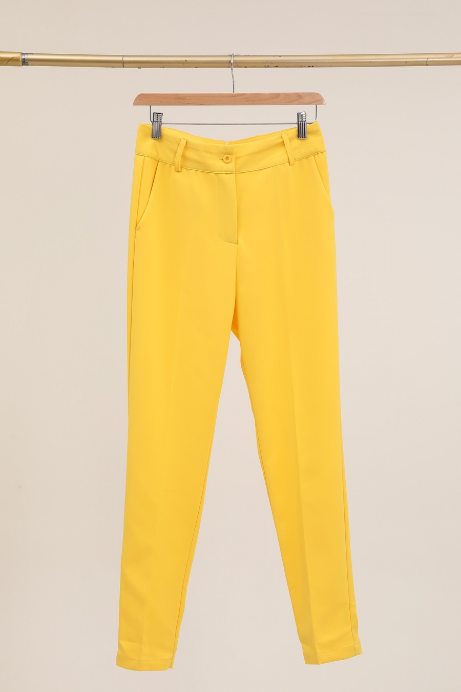 Pantalons Femme Jaune Citron AFINITY A3304PT #c Efashion Paris
