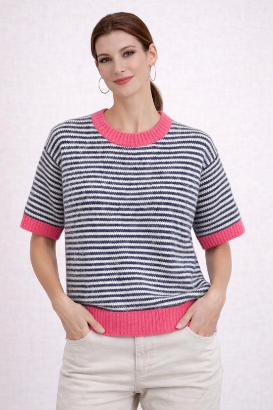 Pulls Femme jaune/rose AFINITY AP176 unit #c Efashion Paris