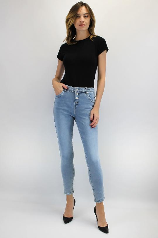Jeans Femme Bleu jean Chic Shop  3218 Efashion Paris