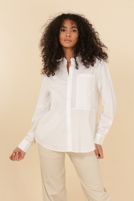 Chemises Femme Blanc Calie Paris AM23-2014 CHEMISE TOULOUSE Efashion Paris