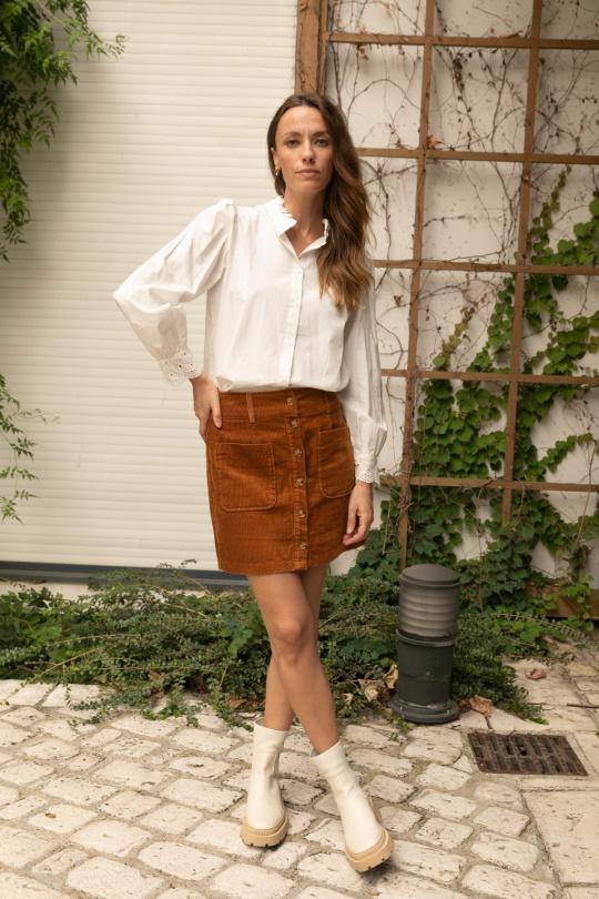 Faldas Mujer Blue Calie Paris NO23-5007 JUPE JERRY Efashion Paris