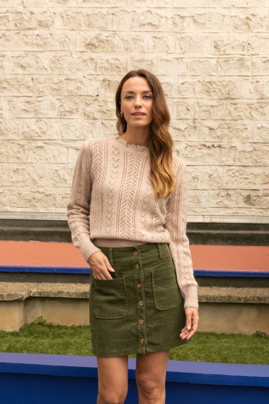 Faldas Mujer Blue Calie Paris NO23-5007 JUPE JERRY Efashion Paris