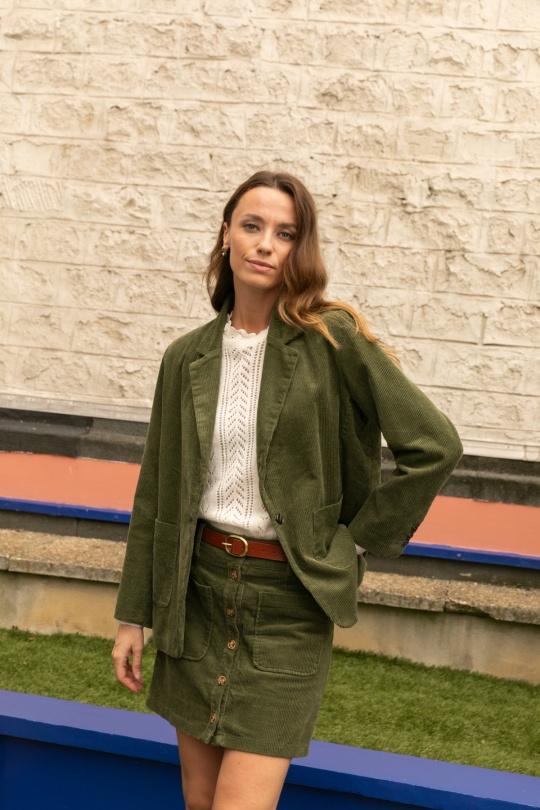 Faldas Mujer Blue Calie Paris NO23-5007 JUPE JERRY Efashion Paris