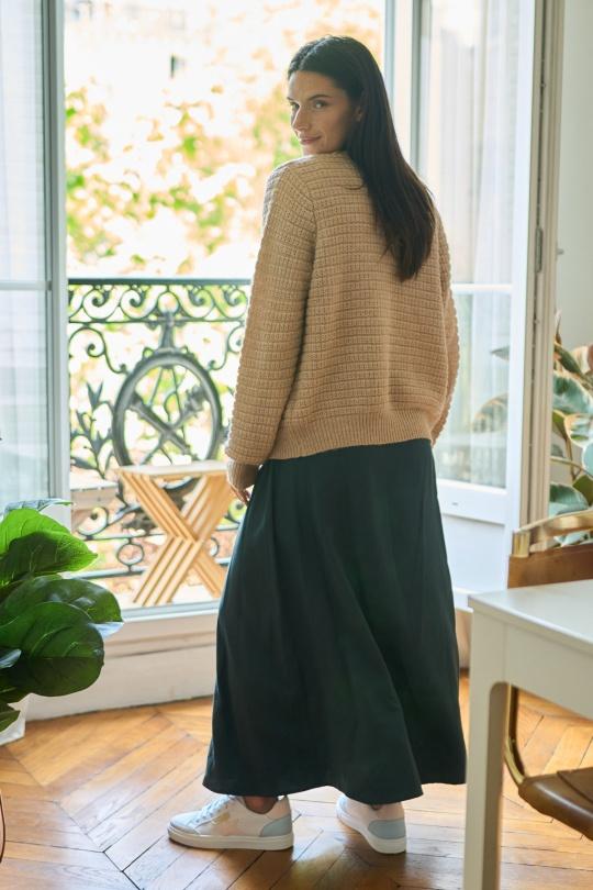 Gilets Femme Bleu electrique Calie Paris KW24-5003 GILET MAELANE Efashion Paris