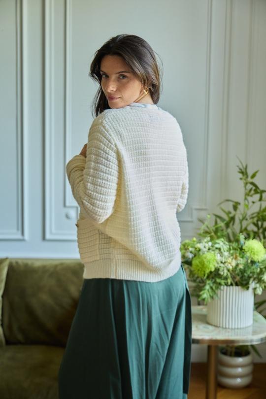 Gilets Femme Bleu electrique Calie Paris KW24-5003 GILET MAELANE Efashion Paris