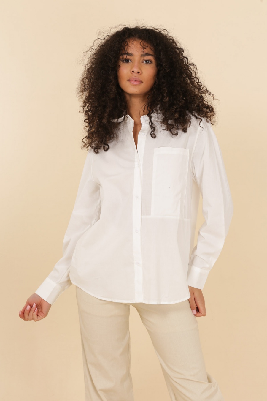 Chemises Femme Blanc Calie Paris AM23-2014 CHEMISE TOULOUSE #c Efashion Paris