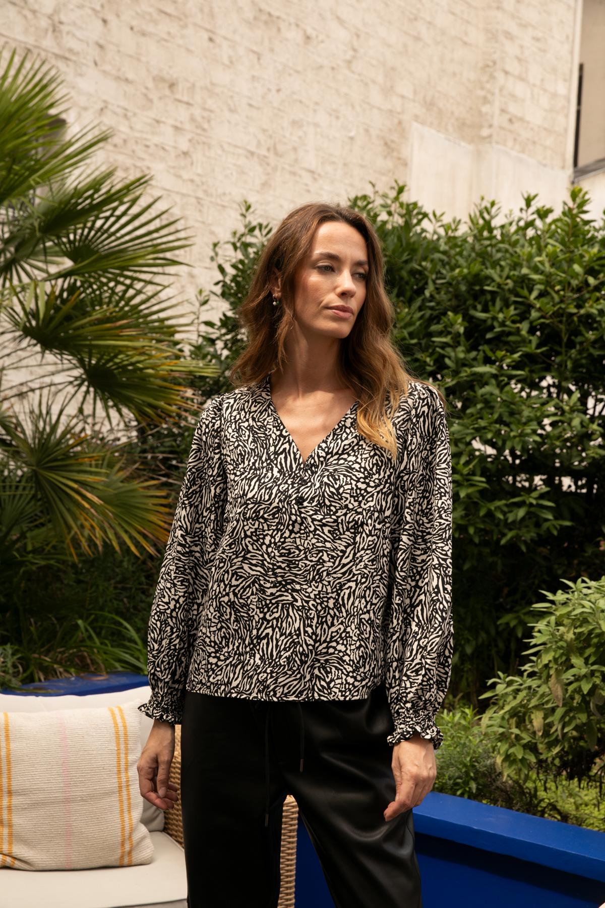 Blusas Mujer AM23 2025 BLOUSE CALO NOIR Calie Paris Efashion Paris en eFashion