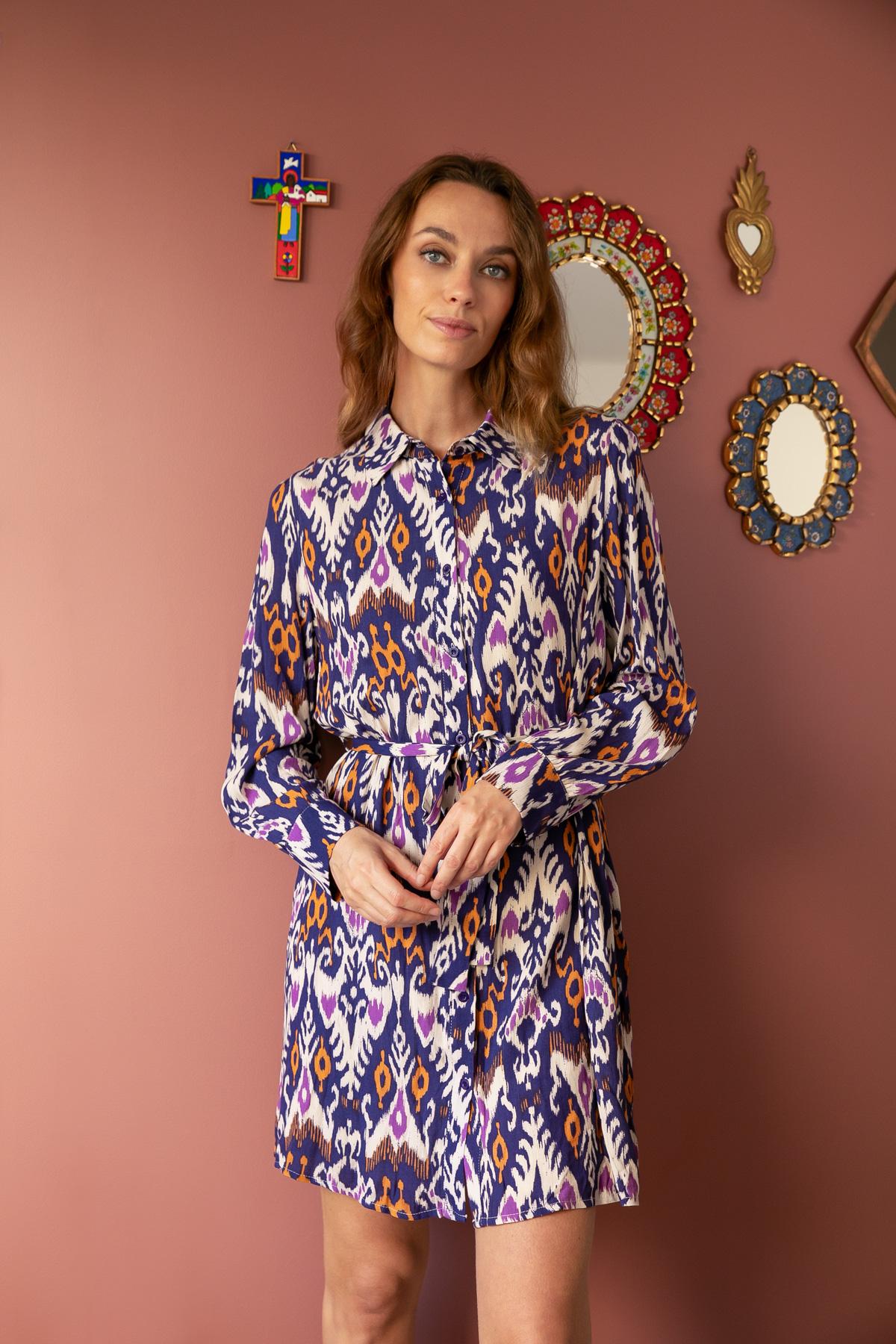 NO23-5010 ROBE DARA-IMPRIMÉ